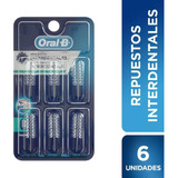 Repuestos Interdentales Oral-b Forma Cilíndrica X6 Unidades