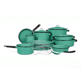 Batería Yaqui Plus Verde Jr Jaspeado 14 Pz. 