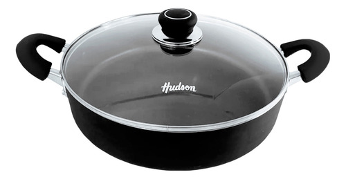 Arrocera Paellera Teflon Antiadherente 28 Hudson Tapa Vidrio