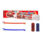 Kit Escova De Dentes P/ Cães Pasta Creme Dental Higiene Pet