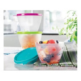 Refri Bowl Transparente Tapa De Color 400ml Tupperware S/bpa