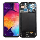 Tela Display Touch Lcd Compatível Galaxy A50 A505 Oled C/aro