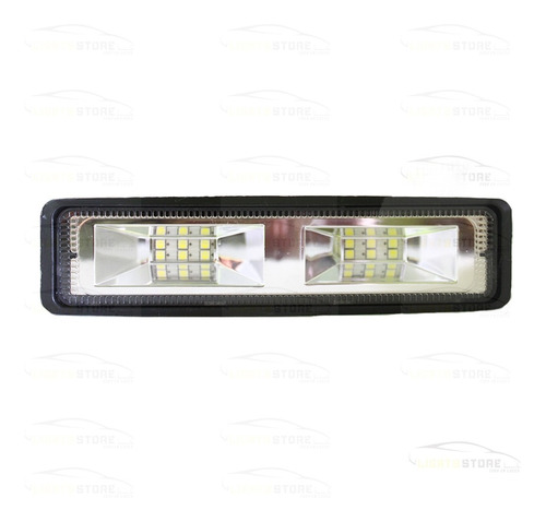 Barra/faro  12 Led Bicolor Fijo/estrobo  Blanco/ámbar Sflood