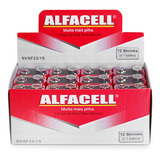 Bateria 9v Alfacell Comum Caixa Kit Com 12 Unidades Original