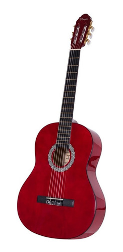 Guitarra Criolla Parquer Custom Niño 1/4 Chico Rojo Funda