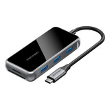 Hub Multipuerto 7 En 1 Usb-c Hdmi Usb 3.0 Sd 4k 15cm Vention