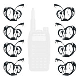 Kit 8 Fone Microfone Baofeng Ptt Para Rádio Uv-16 Plus Uhf