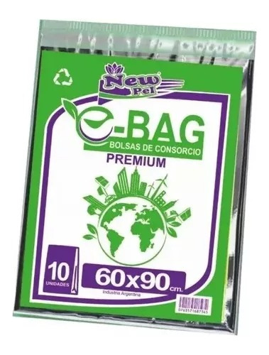 Bolsa Consorcio Negra 60x90 New Pel E-bag Pack X10u