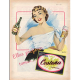 Cerveza Bavaria Costeña Aviso Publicitario De 1951 Color