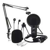 Kit Microfono Condenser Usb Profesional Bm700usb