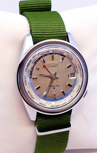 Seiko World Time Ref.6117-6010 Gmt,24 Hs,diciembre1968 Muy B