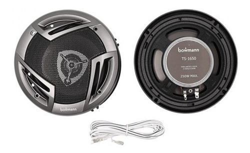 X2 Parlantes Bowmann 16cm 3vías 250watts Ts-1650 Auto Tuning