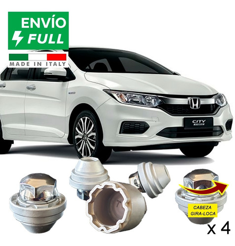 Birlos De Seguridad Galaxylock Honda City Ex Cvt 17-18