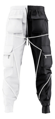 Pantalones Cargo Reflectantes Para Hombre New Joggers R