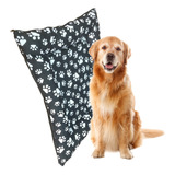 Cama Para Cachorro Pet Impermeável 65x55 Zíper Lavável M Cor Colchonete M - Preto Pata