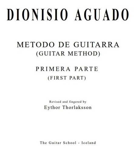 Método De Violão - Dionisio Aguado I