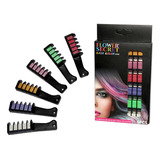 Set X6 Tizas Para Tinturar El Cabello Temporal Hermosos