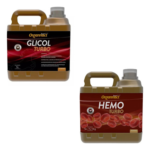 Kit Glicol Turbo + Hemo Turbo 5 Litros - Organnact