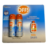 2 Botes Aerosol Repelente Mosquitos Off! Defense + Crema