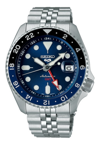 Reloj Seiko 5 Sports Ssk003 K1 Gmt Automático Agente Oficial