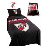 Acolchado River Plate Twin Size De 1 Plaza 1/2 Pasion Unica