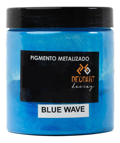 Pigmento Metalizado Azul Decoart Para Resina Epoxi 50g