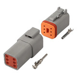 Conector Deutsch Impermeable 6 Pines, 2 Sets