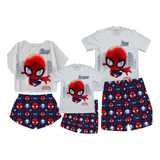 Pijama Familia Spiderman Hombre Araña Combo Set X3