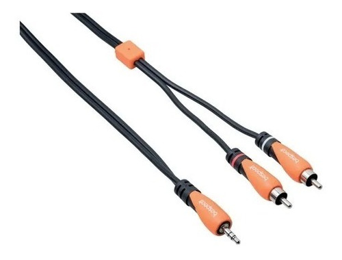Cable Miniplug Stereo A 2 Rca 3 Metros Bespeco Slymsr300