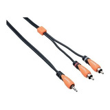 Cable Miniplug Stereo A 2 Rca 3 Metros Bespeco Slymsr300