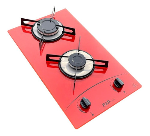 Fogão Cooktop 2 Bocas Vermelho D&d Metal Bivolt Ce02v