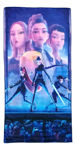 Toalla Baño Microfibra Huntrix Guerreras Kpop