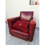 Sillon Individual Vintage De Cuero, Completo. Remato!