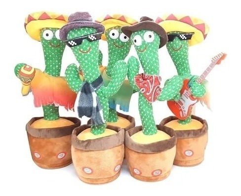 Cactus Bailarin Vaquero Juguete Repetidor Voz Y Musica Ropa 