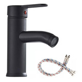 Grifo Para Lavabo De Baño Llave Monomando Para Lavabo Negro