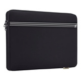 Funda Notebook Laptop 15.6 Negro Bolsillo Externo Con Cierre