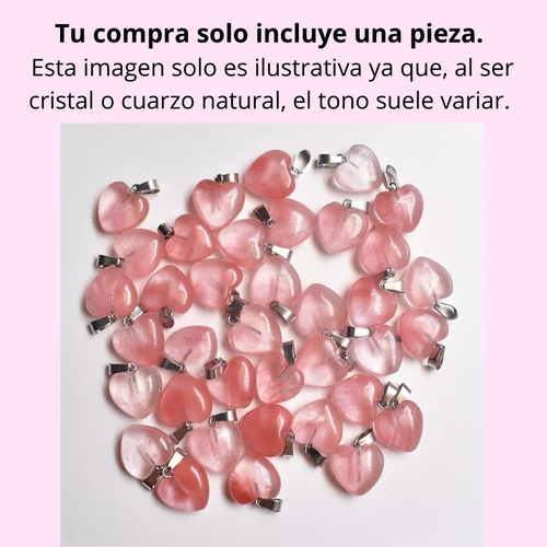 Collar De Cuarzo Con Forma De Corazón Para Atraer El Amor 