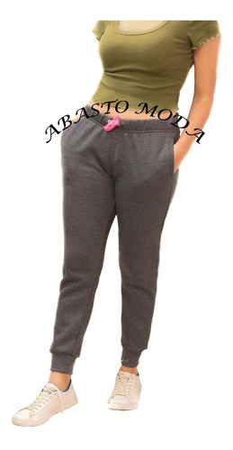 Pantalón Mujer Jogging Deportivo Babucha De Friza C/bolsillo