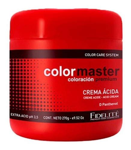 Fidelité Colormaster - Crema Extra Ácida 270g Baño De Crema