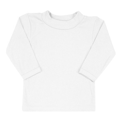 Camiseta Bebê Canelada Lisa Manga Longa (1/2/3) - Top Chot