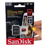 Cartão Memória 64gb Sandisk Extreme Pro 200mb/s V30 Original