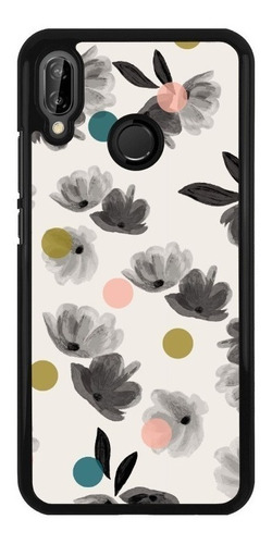 Funda Protector Para Huawei Flores Moda Mujer Arte 04