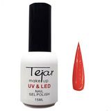 Esmalte Semipermanente Top Coat Matte Tejar Uv/ Led Color N 19 - Rojo Pasión