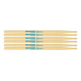 Kit Baquetas De Bateria Liverpool Tennessee Marfim 5b 3 Par