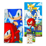 Sonic The Hedgehog - Juego De Toallas Para Nios, Paquete Con