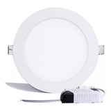 Panel Led 18w Embutir Redondo Neutro Blanco Lucciola