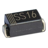 Pack X 5 Diodo Schottky Sr160 Ss16 Ss 16 1a 60v Smd Sma