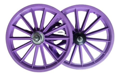 Roda Nylon Aro 16 C/eixos - Par Rodas Bike Infantil