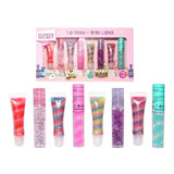 Brillos Labiales Con Glitter Candy Cakes Pack 8 Unidades