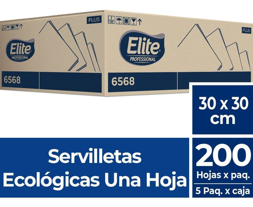 Servilletas Ecologicas Beige Elite 30x30 Cm Paq X1000 6568